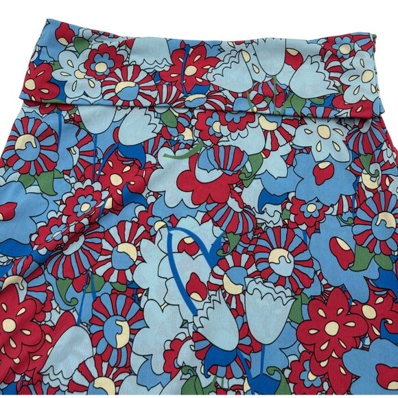 LuLaRoe New Size XS Women Floral Print A-Line Midi Skirt  With Elastic Waist - Picture 5 of 7